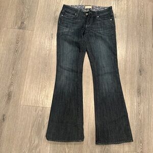 PAIGE Dark Wash Flare Jeans